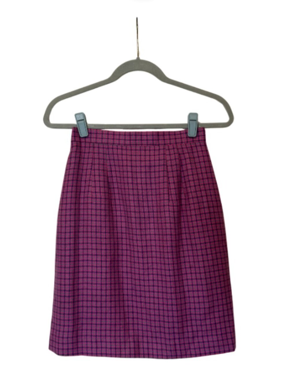Vintage Pink Plaid Skirt